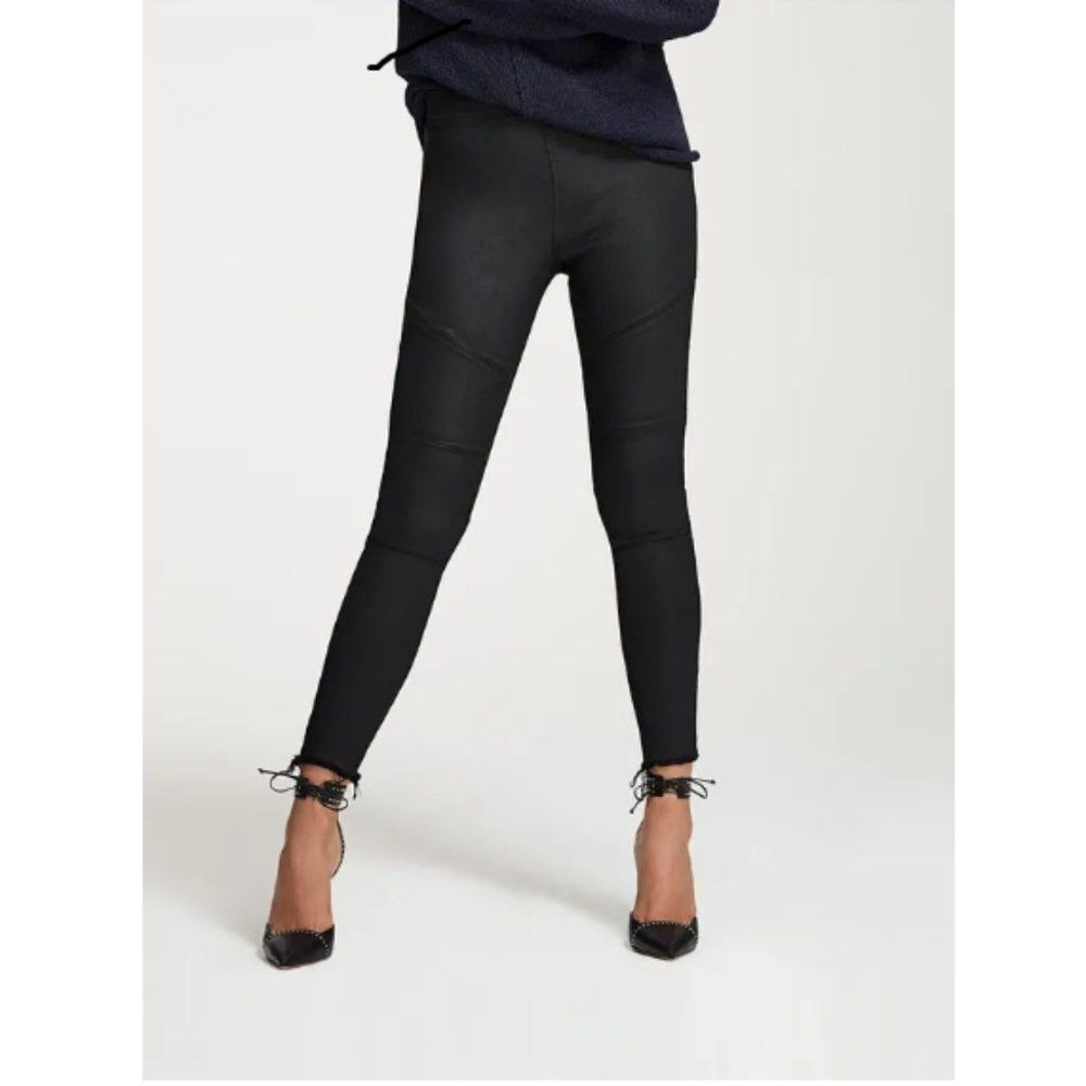 Dl1961 Sz. 24 Haven Black Coated Denim Leggings — image 2 of 8